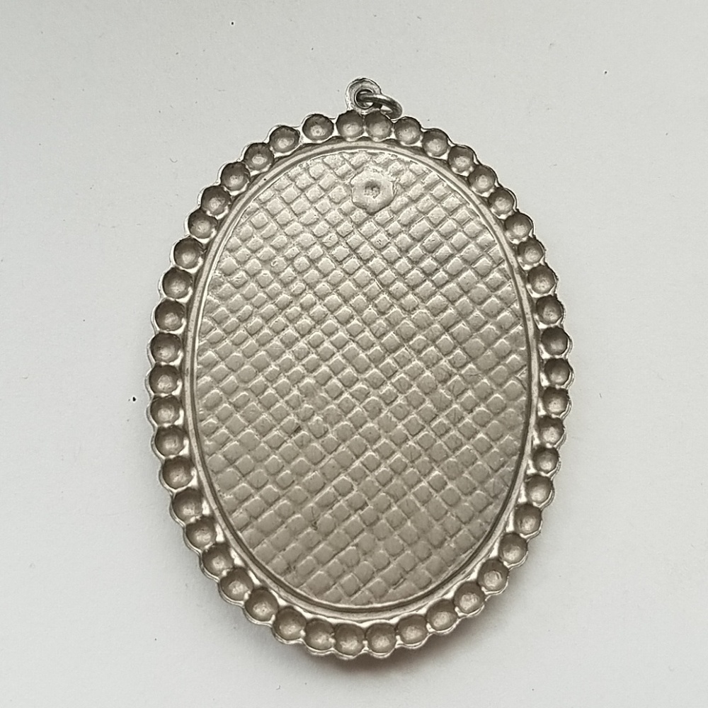 Yellow Rhinestone Spade Necklace Sample - image 2